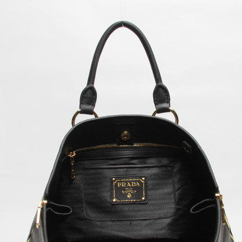 2014 Prada original calfskin tote bag BN2522 black